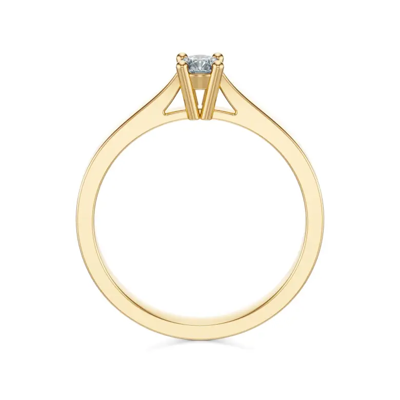 Pierścionek zaręczynowy z brylantem